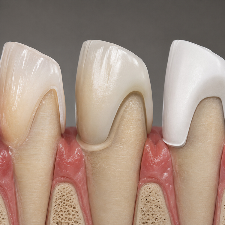 Margin Structure Analysis: Feldspathic vs E.max vs Zirconia 1 Feldspathic vs E.max vs Zirconia 1