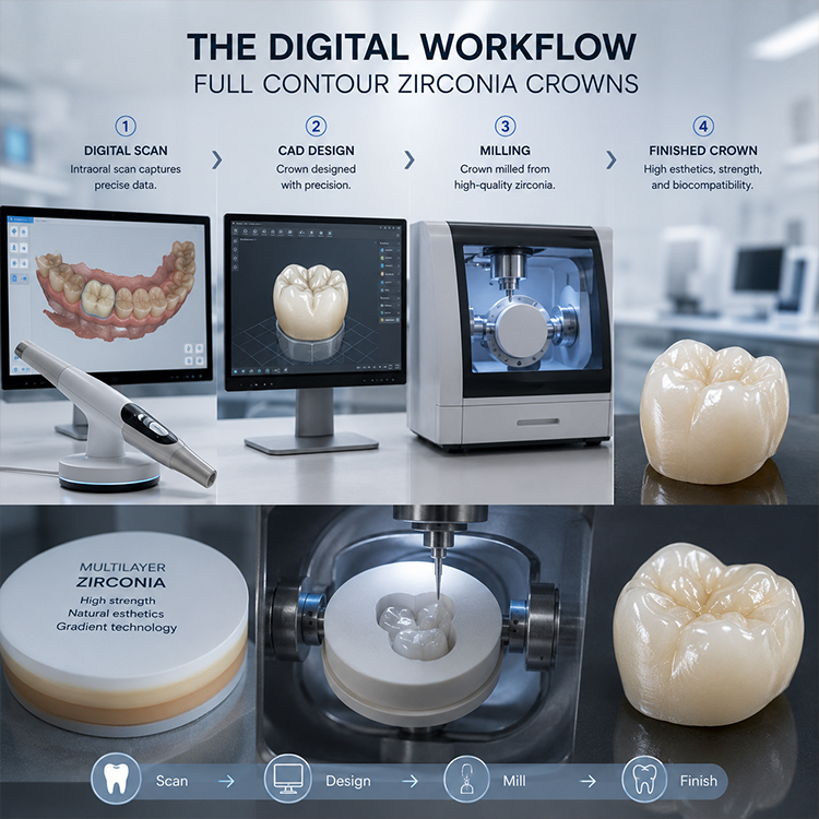 Why Some Facilities Prefer Complete Contouring Multi-layer Zirconia 3 Multi-layer Zirconia