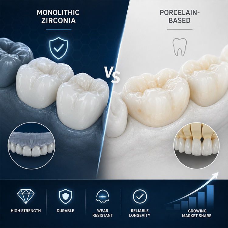 Why Zirconia Crowns Are Gaining Market Share in Long-Term Posterior Restorations 1 Zirconia Crowns