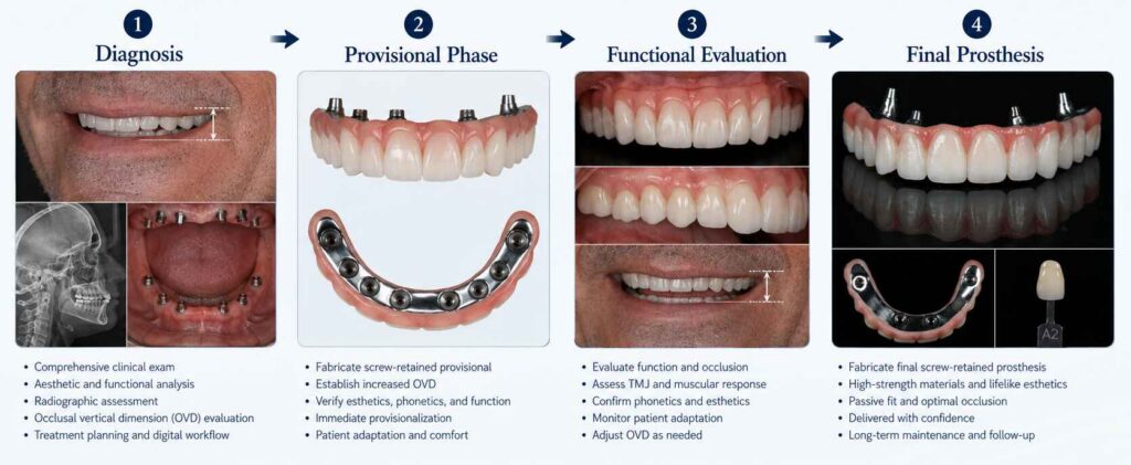 What Should Be Considered When Adjusting Vertical Dimension in Full-Mouth Esthetic Cases