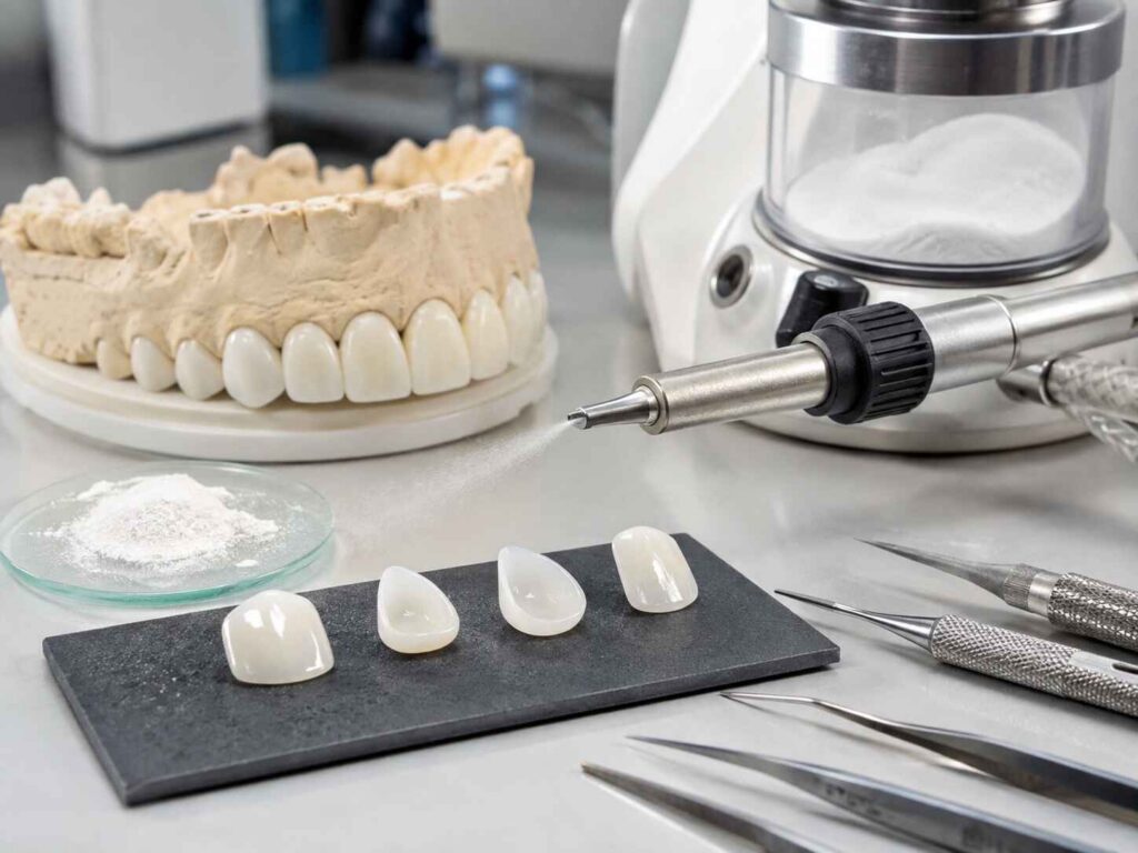 Air-Abrasion Parameters for Zirconia Veneers