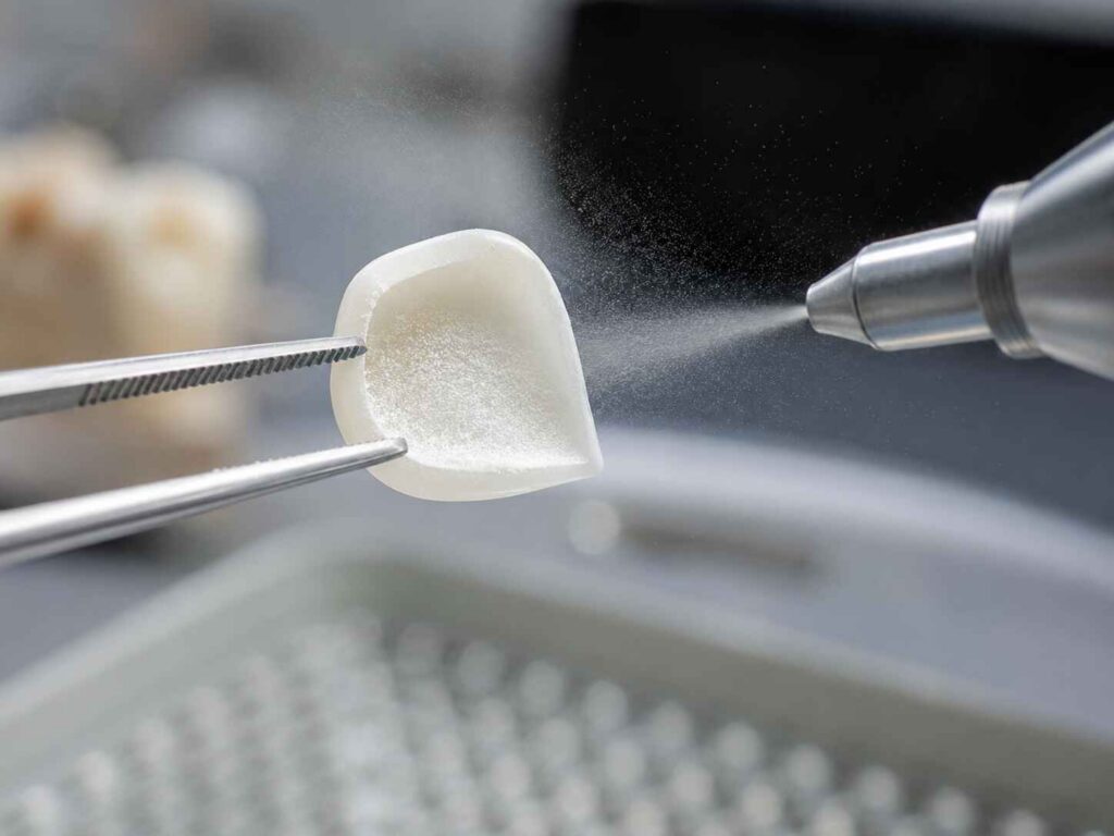 Air-Abrasion Parameters for Zirconia Veneers