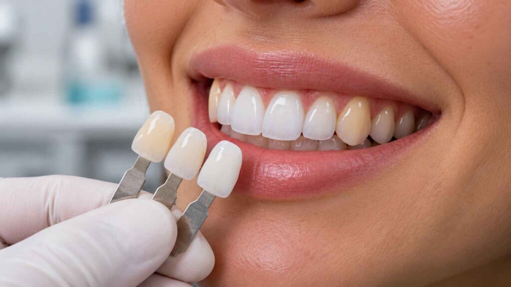E.max Veneers Beside Natural Canines Controlling Chroma Transition